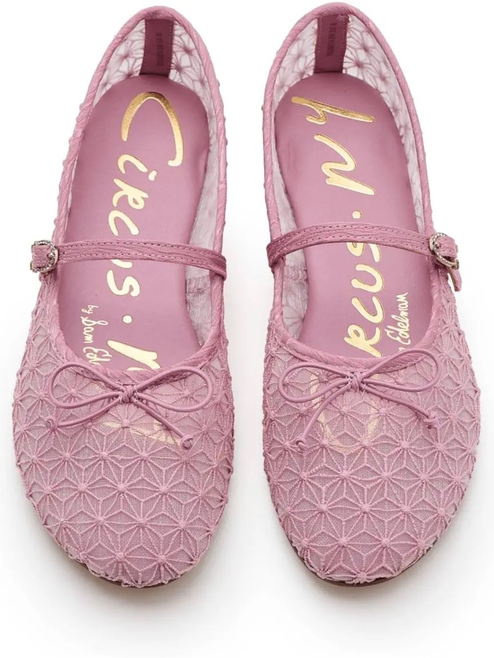 Circus by Sam Edelman Pink Lace Mary Jane Flats
